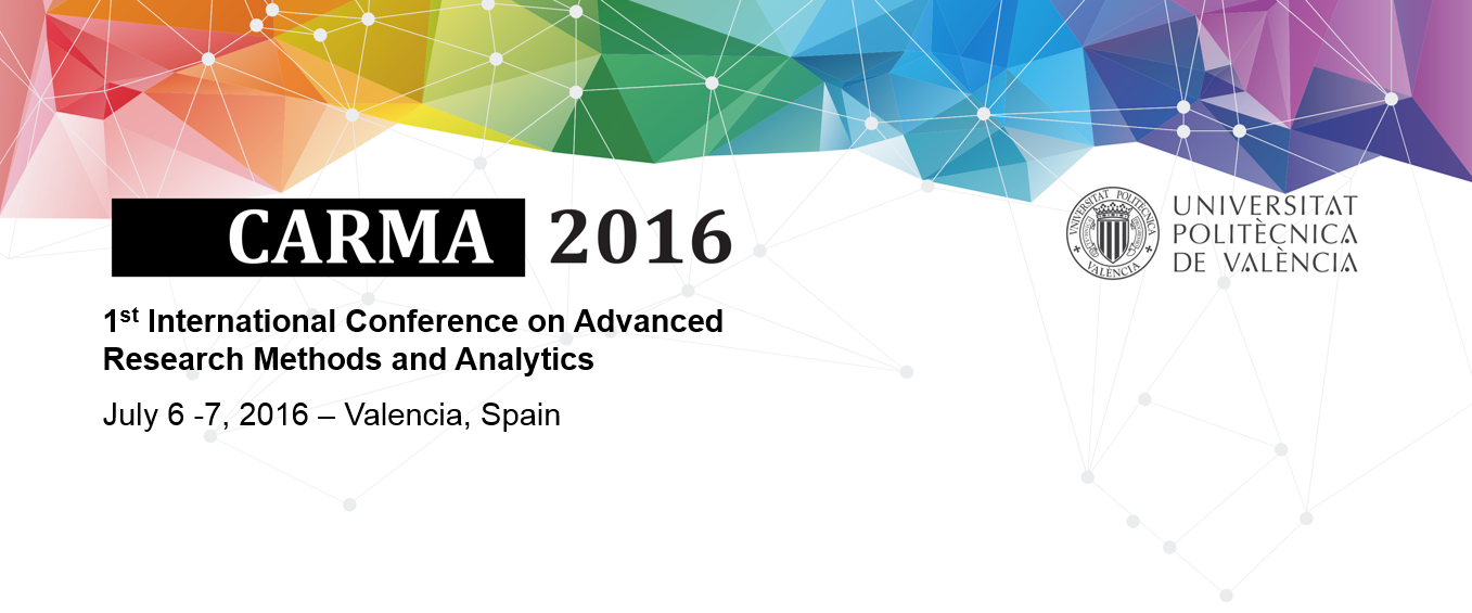la 1-st International Conference on Advanced Research Methods and Analytics